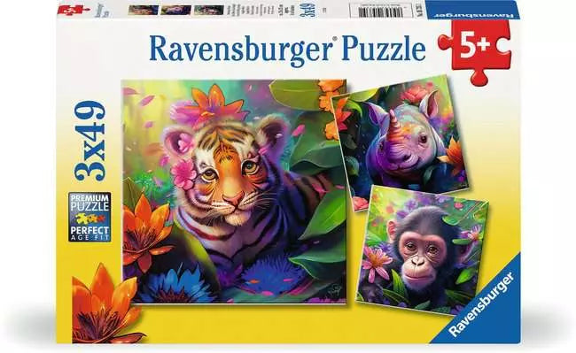 Ravensburger Jungle Babies 3 x 49pc Jigsaw Puzzle