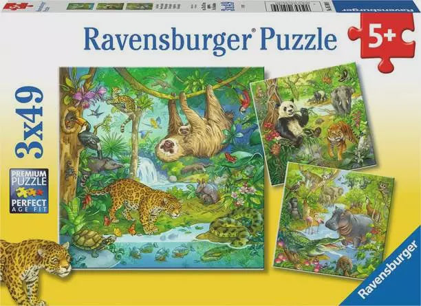 Ravensburger Jungle Fun 3 x 49pc Jigsaw Puzzle