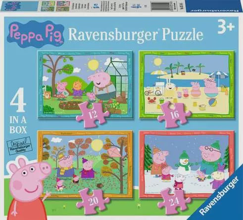 Peppa Pig 4 In A Box Jigsaw Puzzle