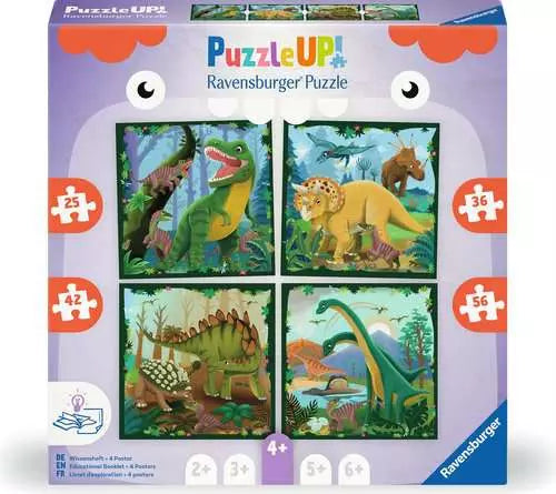 Ravensburger Puzzle Up  4 In A Box Dinosaurs Jigsaw Puzzle