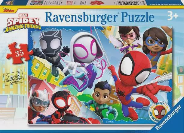 SpiderMan Spidey And His Amazing Friends 35pc Jigsaw Puzzle