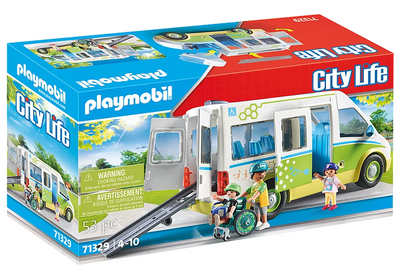 Playmobil City Life 71329 School Bus 53pc Playset