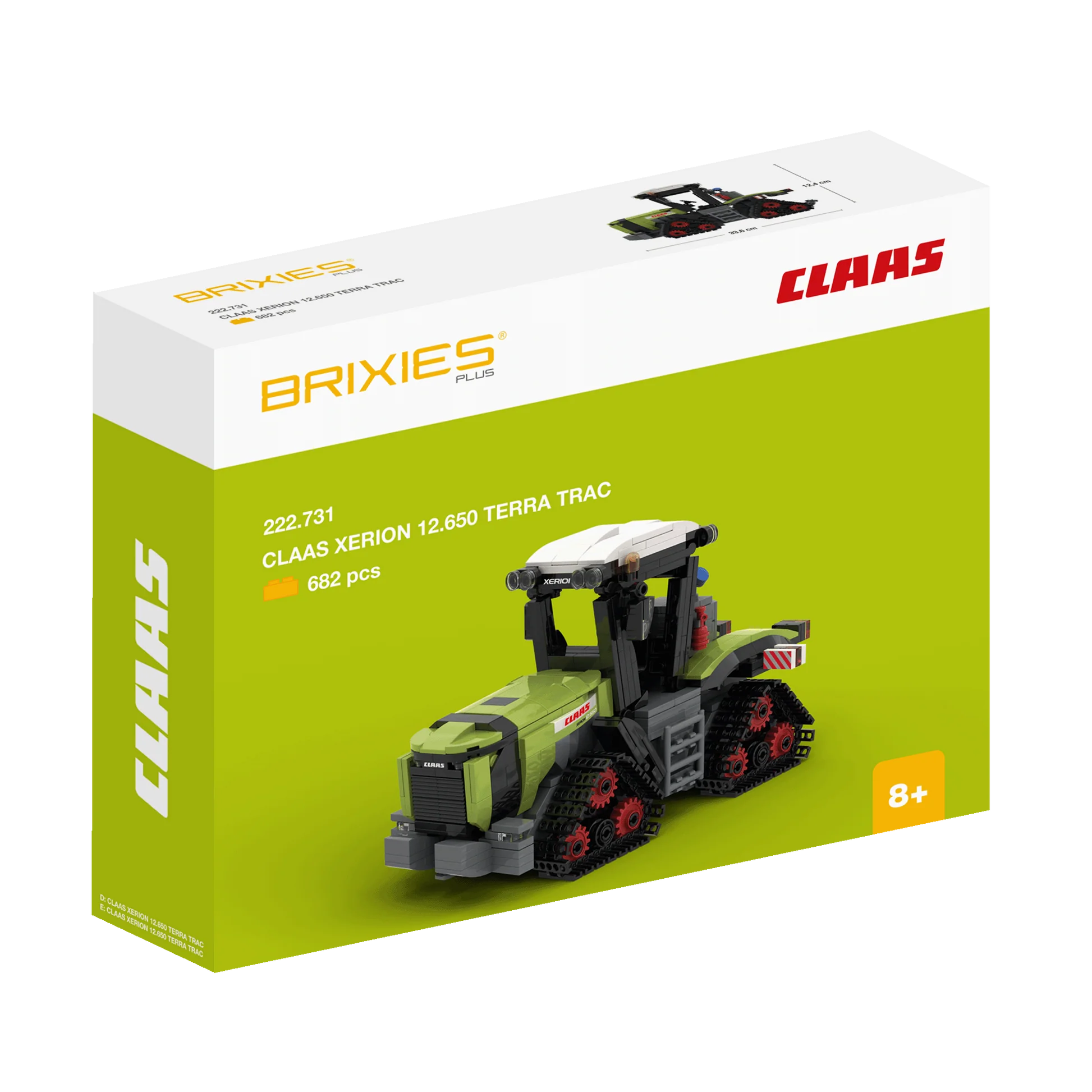 Brixies Plus Claas Xerion 12.650 Terra Trac Tractor 682pc Construction Set
