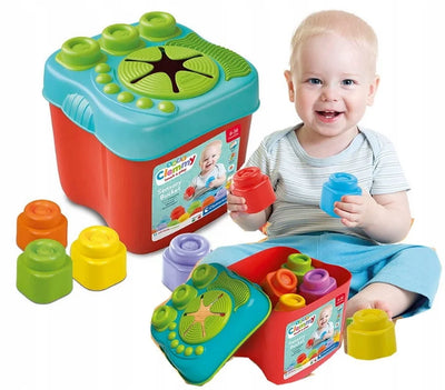 Clementoni Clemmy Blocks Touch And Play With Sensory Bucket