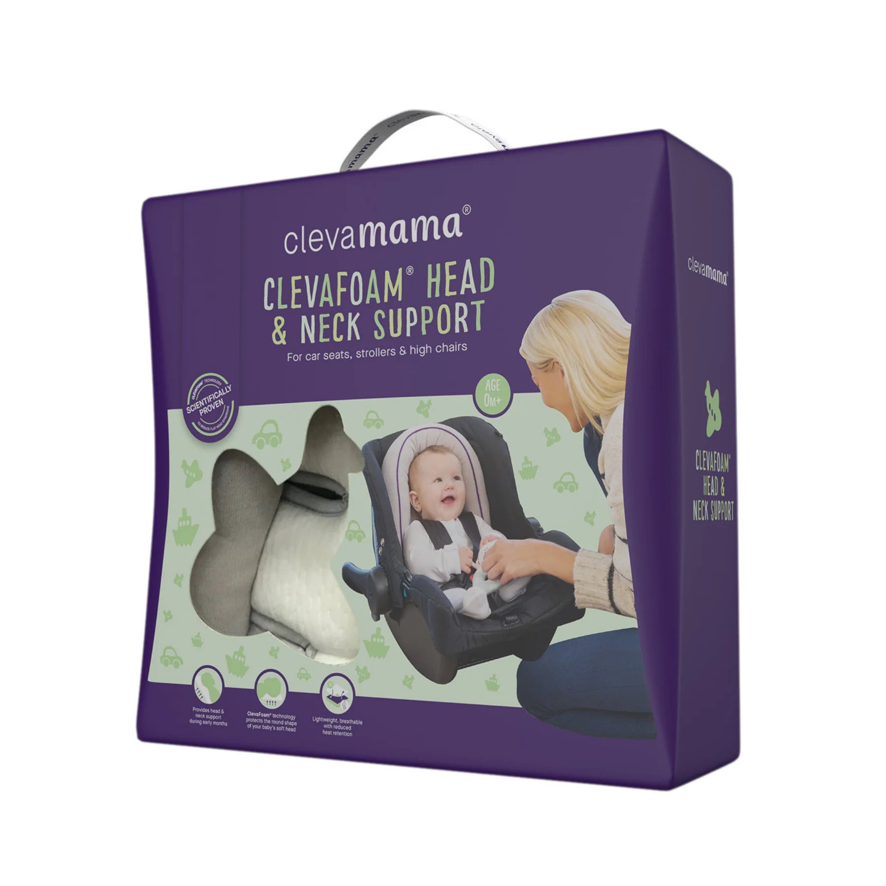 Clevamama ClevaFoam Head And Neck Support - Carseat / Strollers / Highchairs