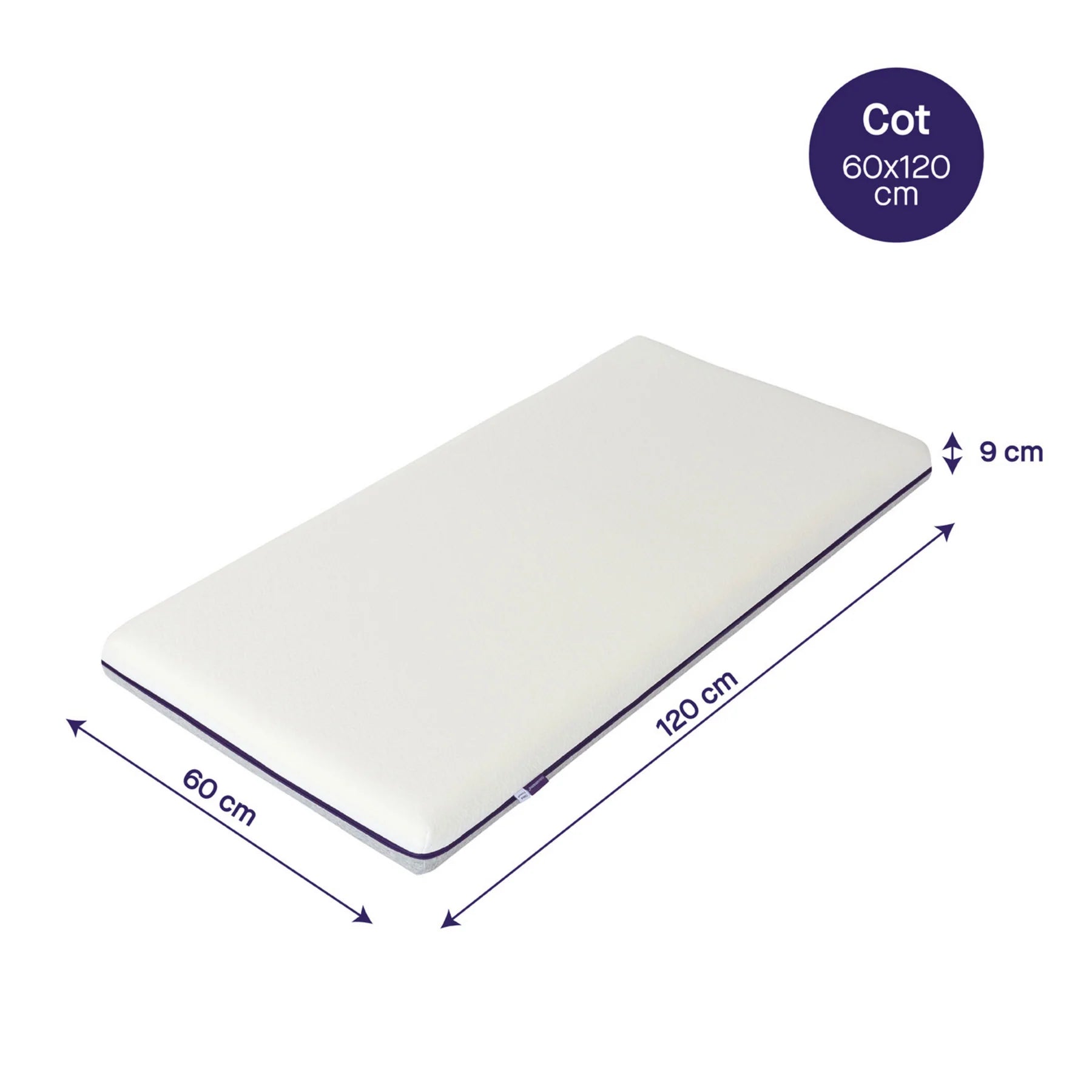 Clevamama Premium Clevafoam Cot Support Mattress 60cm x 120cm