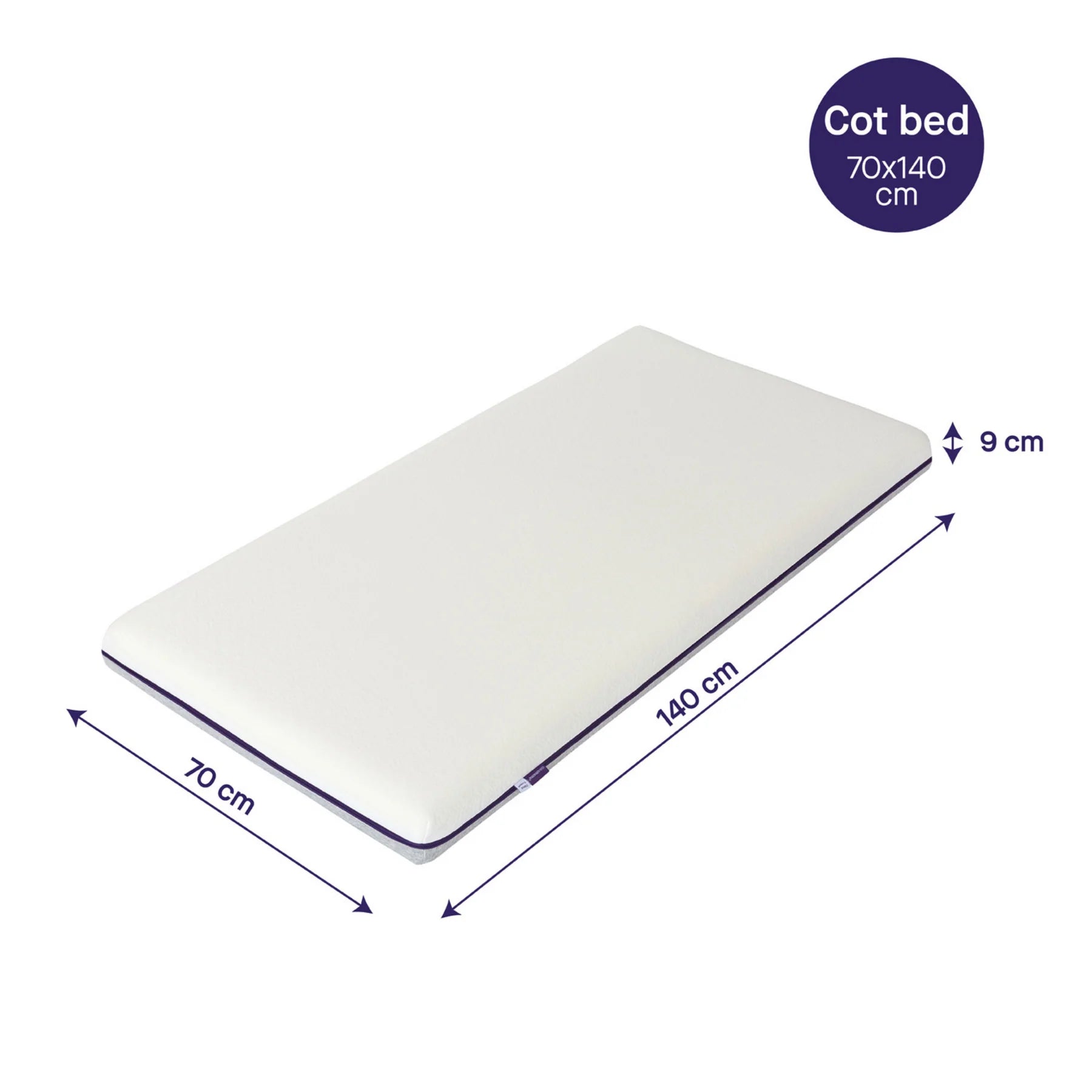 Clevamama Premium Clevafoam Cot Bed Support Mattress 70cm x 140cm