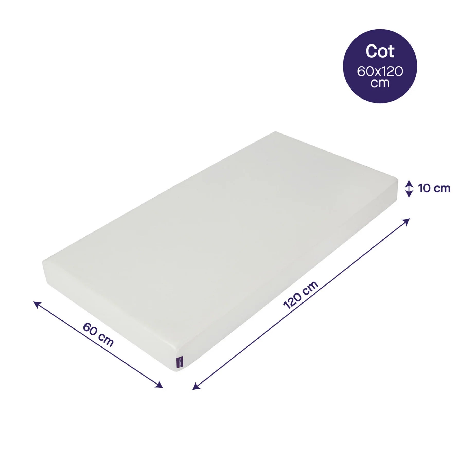 Clevamama Waterproof Cot Support Mattress 60cm x 120cm