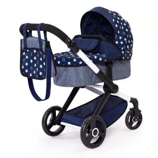 Bayer XEO Dolls Pram / Travel System White Stars