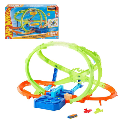 Hot Wheels Hypersphere Crash Stunt Track Playset
