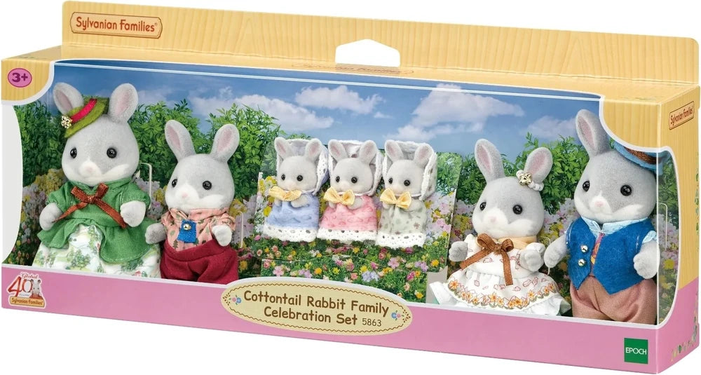 Sylvanian Families Cottontail Rabbit Family Celebration Set