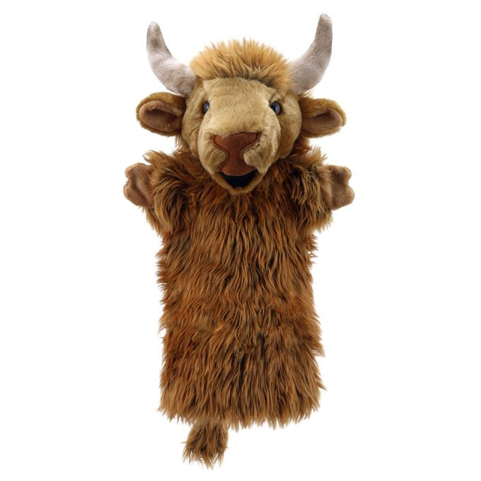 The Puppet Company Long Sleeves Highland Cow Hand Puppet
