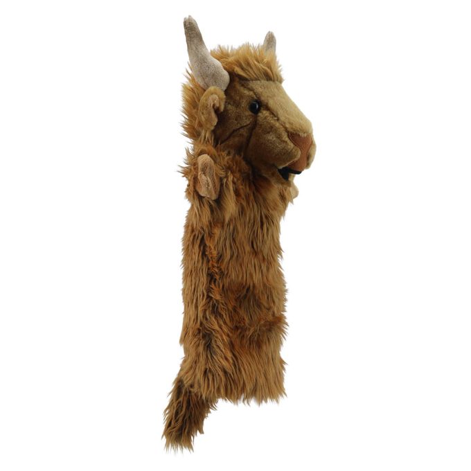 The Puppet Company Long Sleeves Highland Cow Hand Puppet