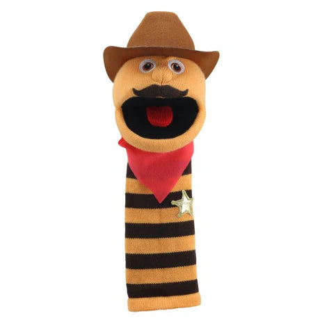 The Puppet Company Eco Sockettes Hand Puppet Cowboy