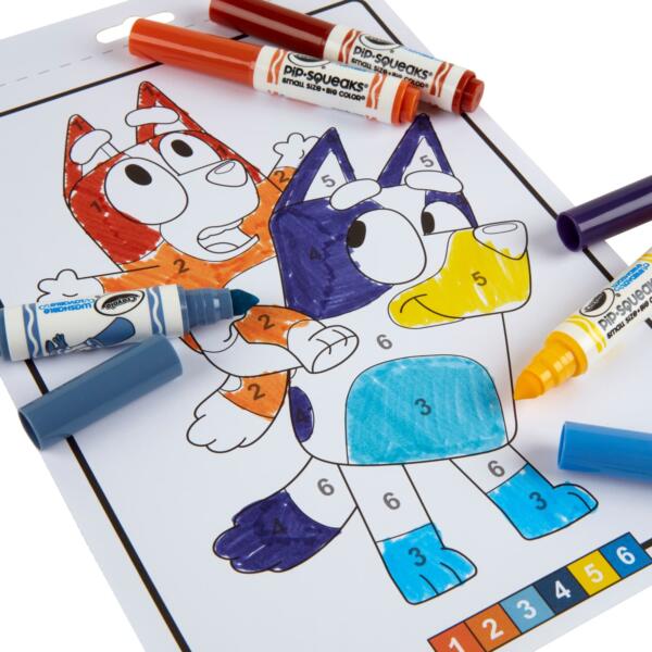 Crayola Colour By Numbers Colouring Book Bluey