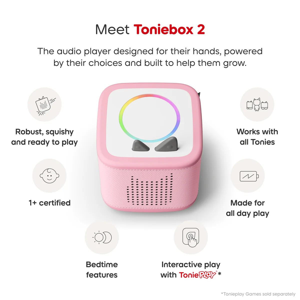 Tonies Toniebox 2 Starter Set Cloud Pink