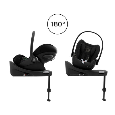 Cybex Cloud G iSize Infant Carrier Car Seat With Isofix Base Moon Black