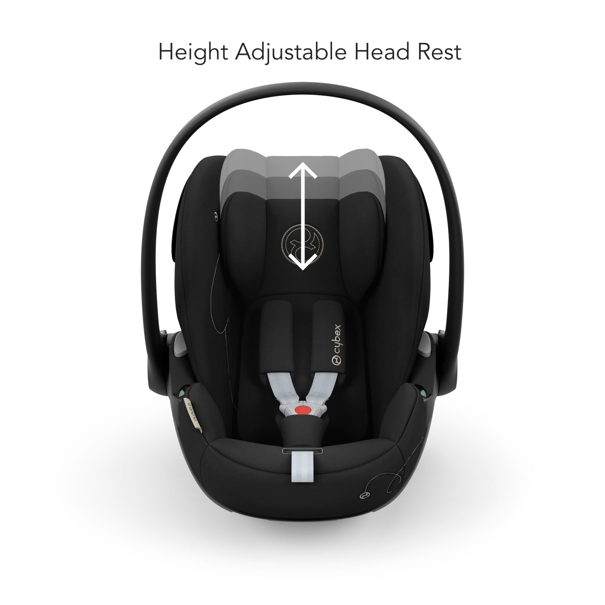 Cybex Cloud G iSize Infant Carrier Car Seat With Isofix Base Moon Black