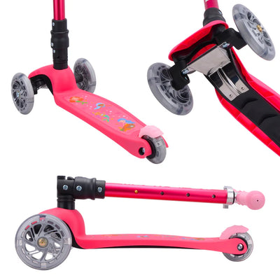 Bold Cube Teeny Fold 3 Wheel Foldable Scooter Mermaid Pink 3-8 Years