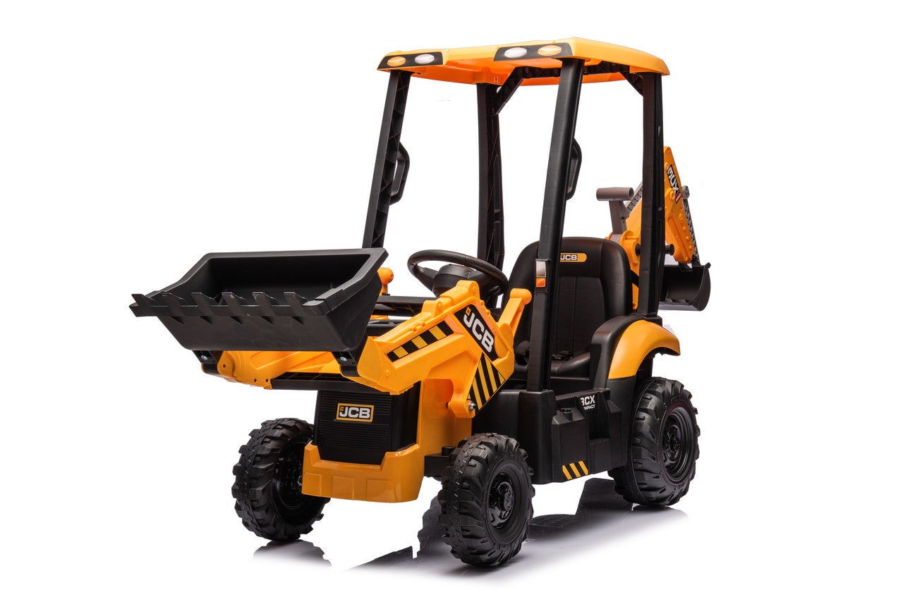 JCB 3CX 12v Compact Electric  Ride On With Back Hoe Loader