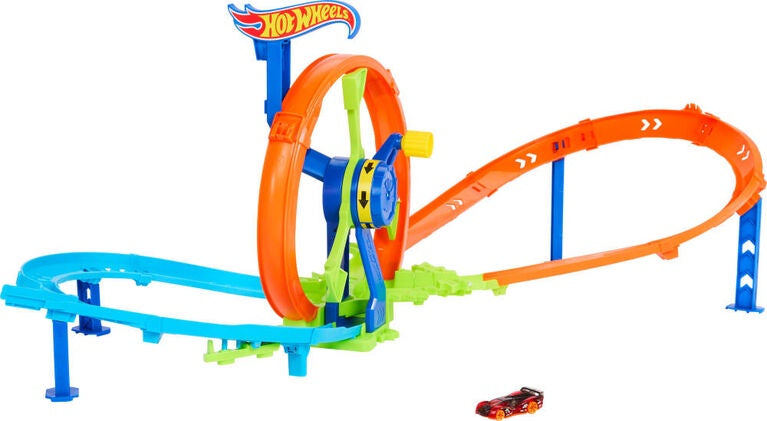 Hot Wheels Stunt Tracks Rapid Launch And Loop Playset