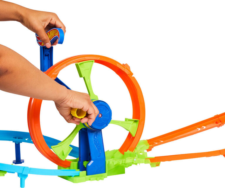 Hot Wheels Stunt Tracks Rapid Launch And Loop Playset