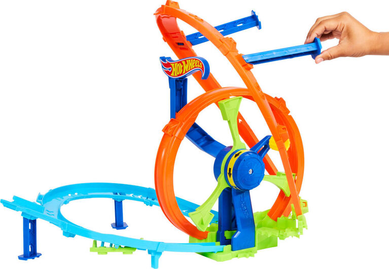 Hot Wheels Stunt Tracks Rapid Launch And Loop Playset