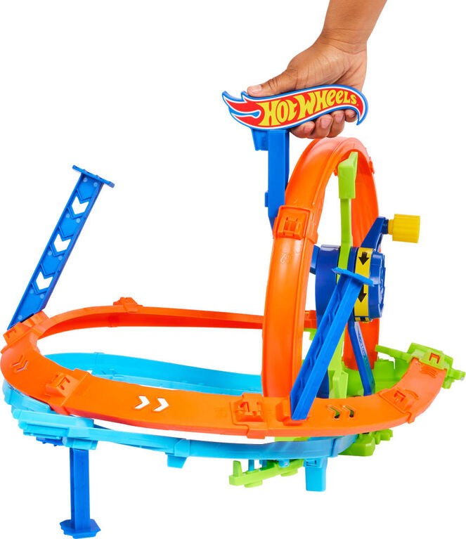 Hot Wheels Stunt Tracks Rapid Launch And Loop Playset