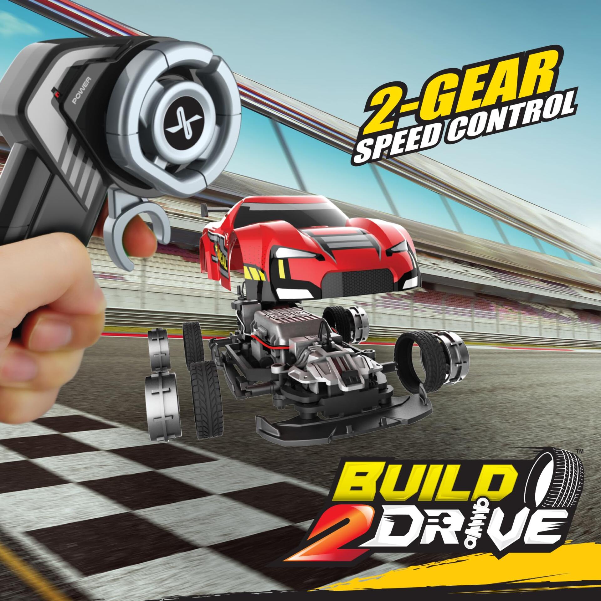 Exost Build 2 Drive Rechargeable Buildable Remote Control Car