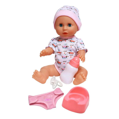 Dolls World Baby Boohoo 38cm Drink And Wet Doll With Crying Sounds And Accessories