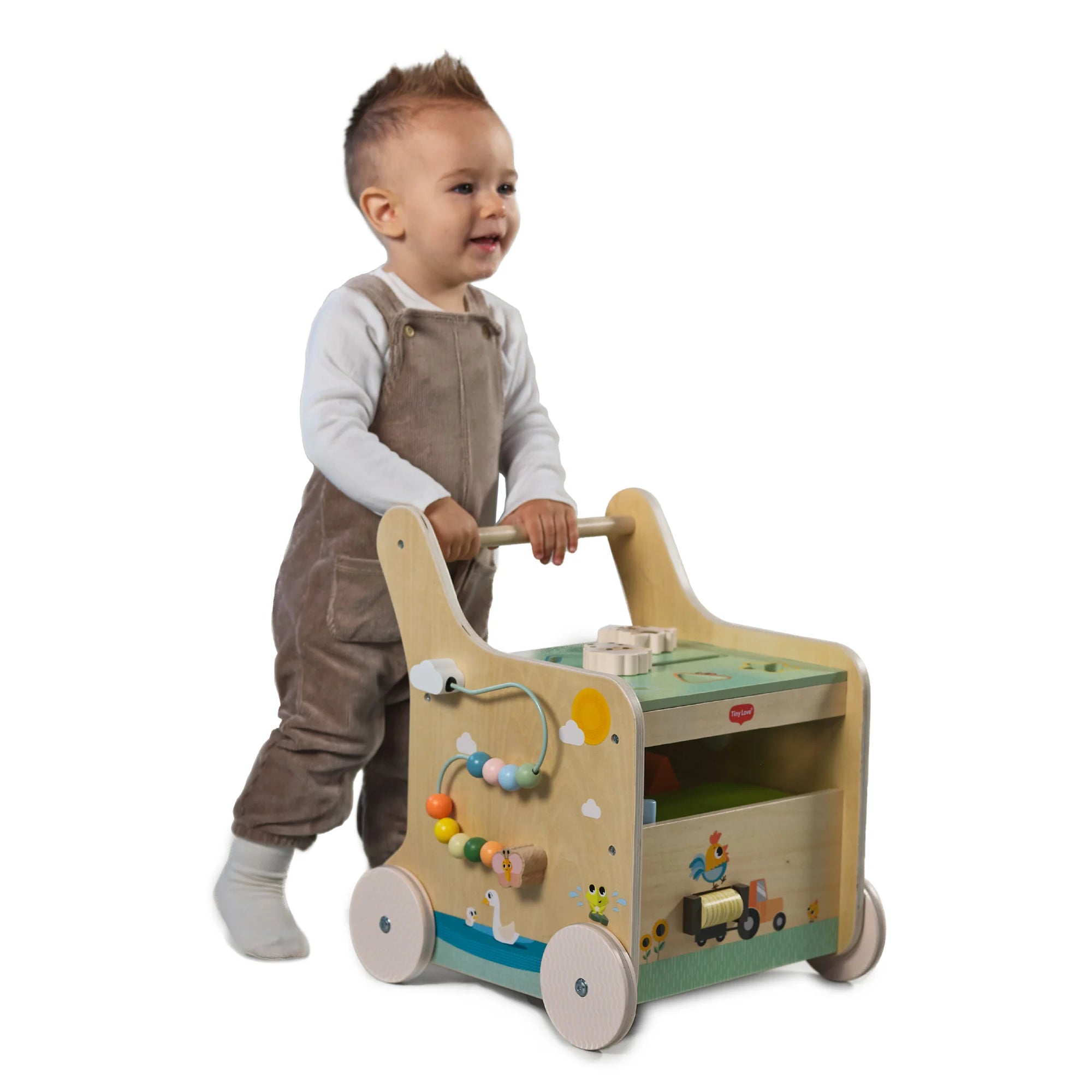 Tiny Love Push And Play Wooden Walk Behind Walker Infant Toy
