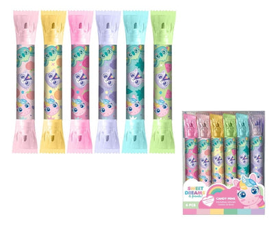 Sweet Dreams Scented Candy Pens 6pc