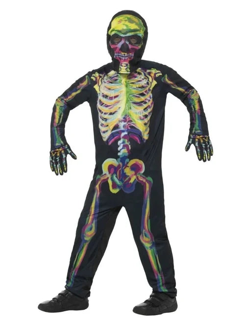 Glow In The Dark Skeleton Costume 4-6 Years