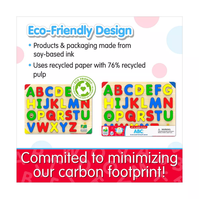 Lift And Learn ABC 26pc Wooden Jigsaw Puzzle