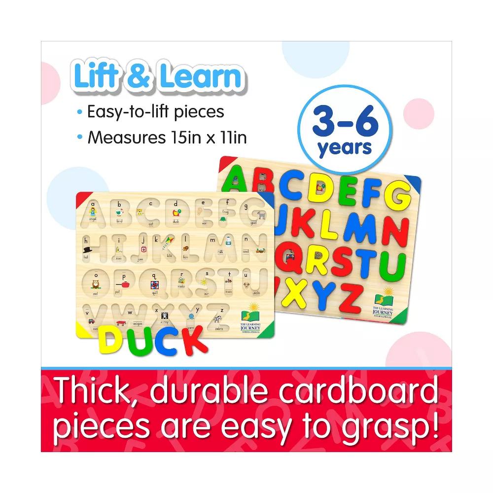 Lift And Learn ABC 26pc Wooden Jigsaw Puzzle