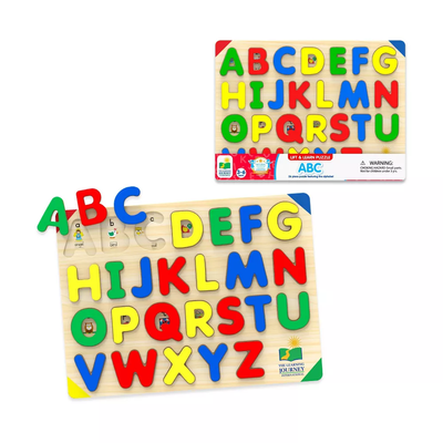 Lift And Learn ABC 26pc Wooden Jigsaw Puzzle
