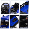 Kayto Turbo 12v Electric Ride On Tractor With Trailer Blue