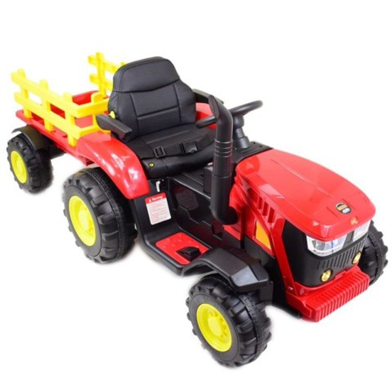 Kayto Turbo 12v Electric Ride On Tractor With Trailer Red