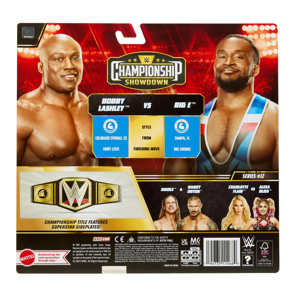 Big E & Bobby Lashley - WWE Showdown 2-Packs 12 WWE Toy Wrestling Action  Figures by Mattel!