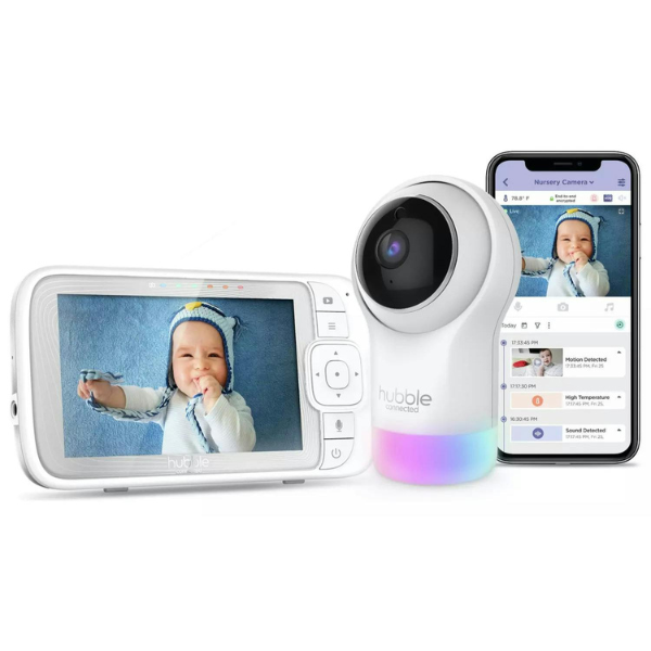 Hubble Nursery Pal Glow+ 5" Smart Video Baby Monitor