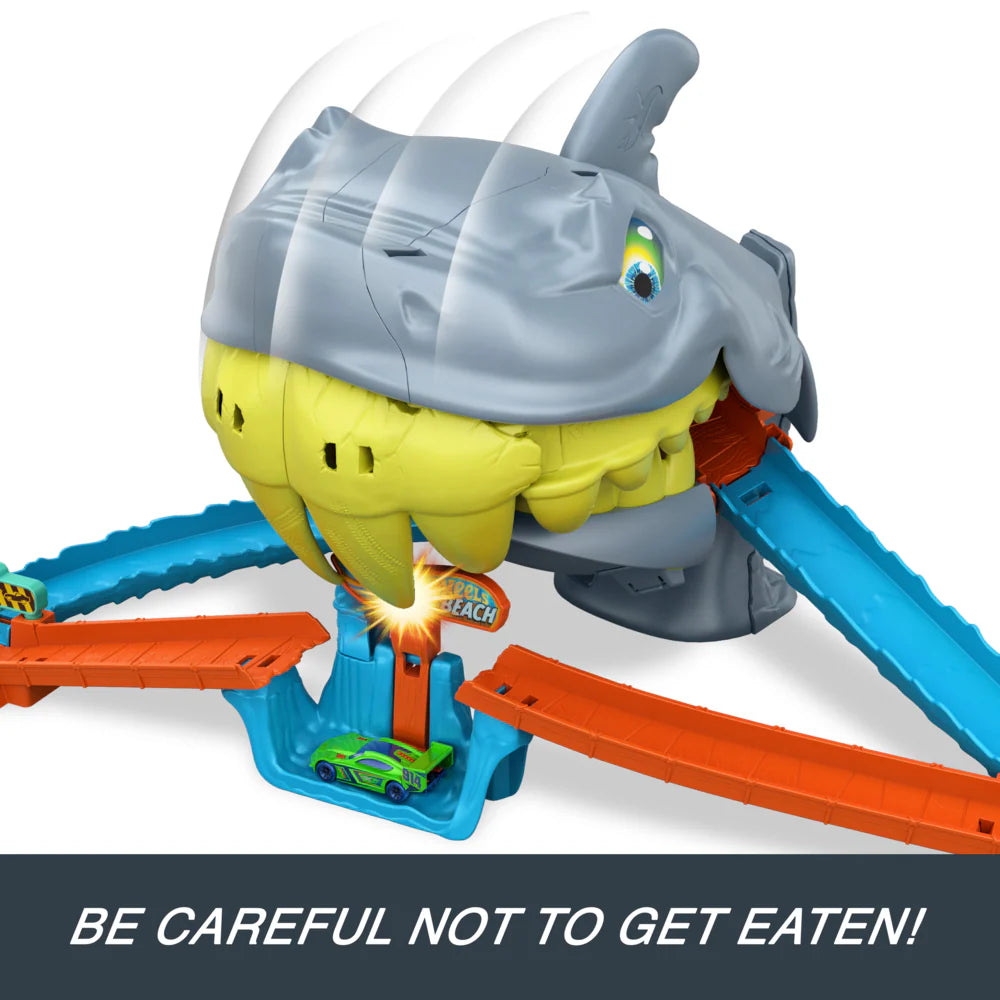 Hot Wheels Shark Chomp Beach Playset