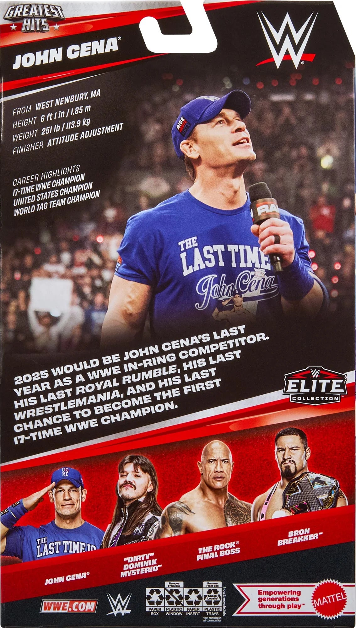 WWE Elite Wrestling Figure John Cena