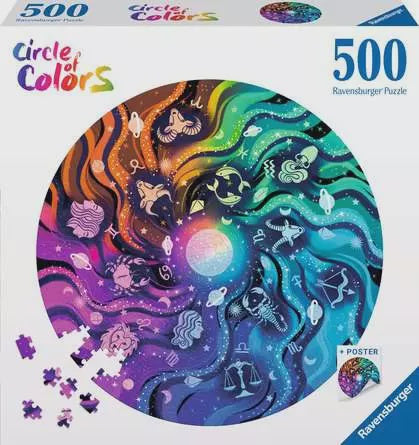 Ravensburger Circle Of Colours 500pc Jigsaw Puzzle Astrology