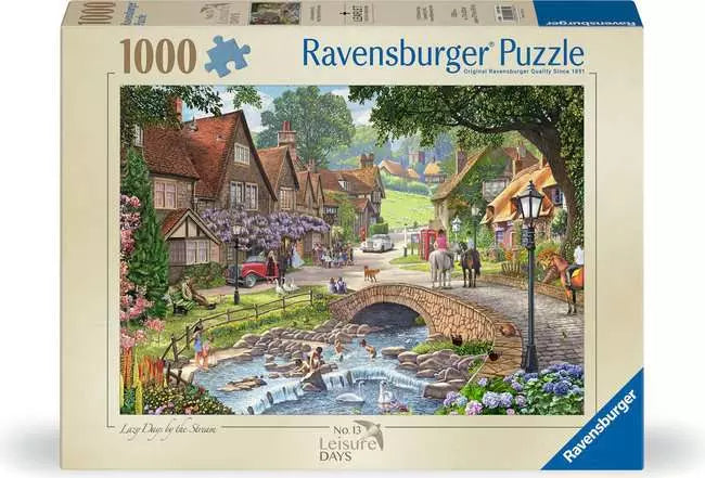 Ravensburger Lazy Days By The Stream 1000pc Jigsaw Puzzle