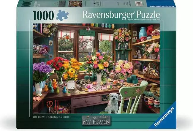 Ravensburger The Flower Arranger's Shed 1000pc Jigsaw Puzzle