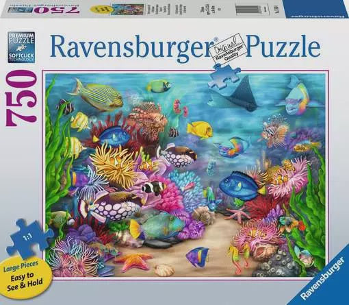 Ravensburger Tropical Reef Life 750pc Large Piece Jigsaw Puzzle