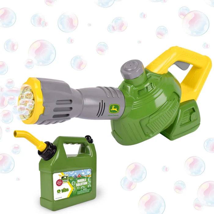 John Deere Motorised Bubble N' Fun Bubble Leaf Blower With Bubble Refill
