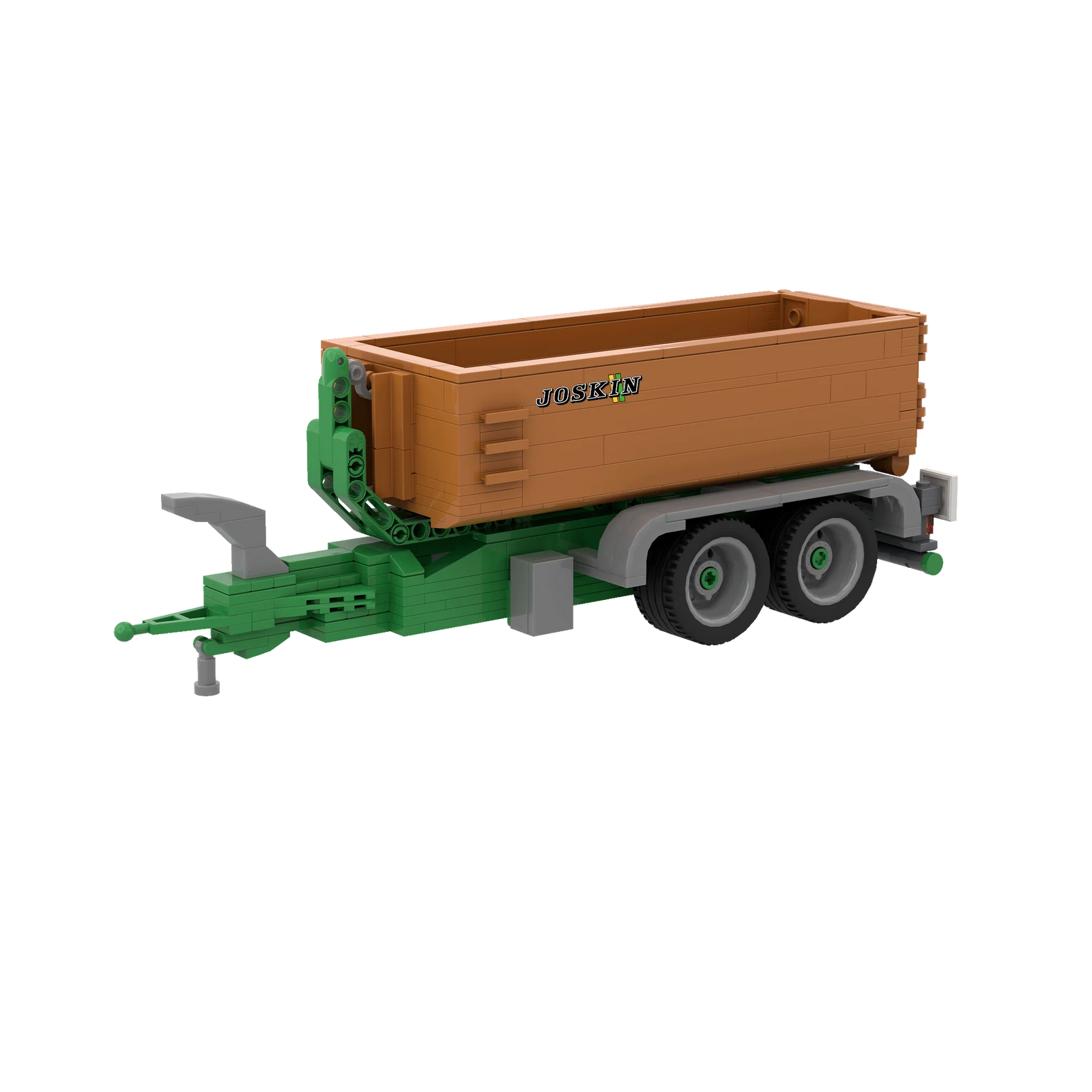 Brixies Plus Joskin Cargo Lift 4 Wheel Trailer 400pc Construction Set