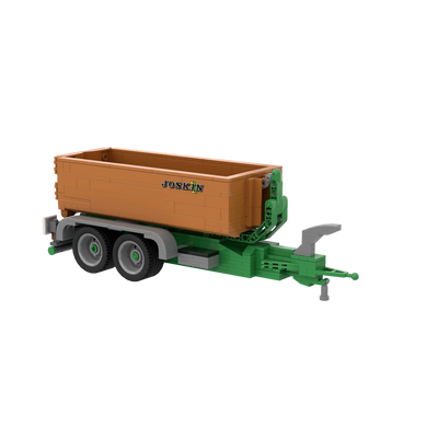 Brixies Plus Joskin Cargo Lift 4 Wheel Trailer 400pc Construction Set