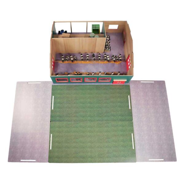 Kids Globe Farm Stable With Storage And Pasture 1:32